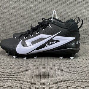 Nike Alpha Menace 4 Agility X Power Mens Size 12.5 Black/White Football Cleats